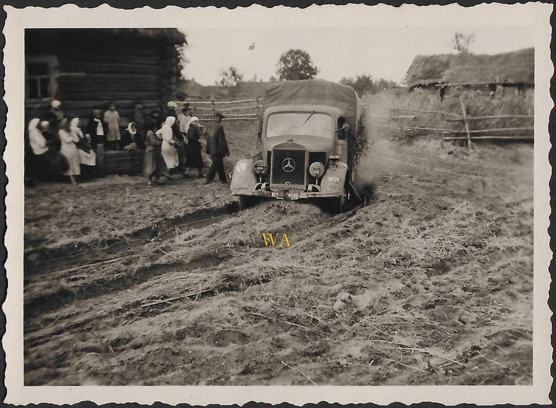 Orig. Foto! Mercedes Benz L 1500 Ostfront  Russland LKW Technik Fahrzeug (1)