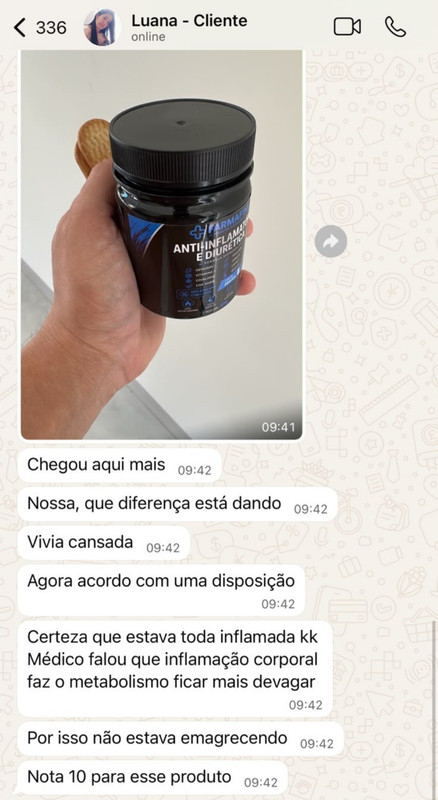 Depoimento de cliente via WhatsApp