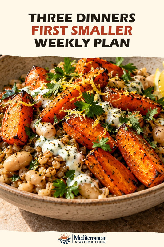 37 Three Dinners First A Smaller Weekly Plan for Beginners