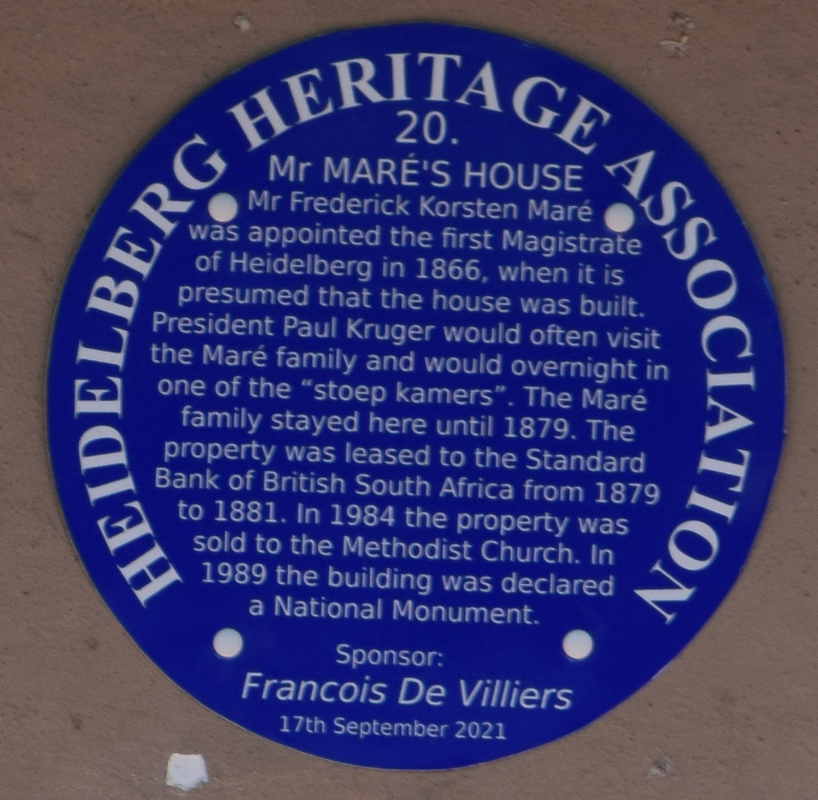 Heidelberg MR Mare's House -Paul Kruger Oornag