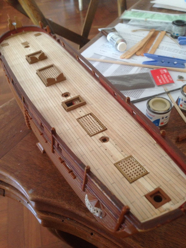 1:87 Airfix HMS Bounty wood deck for model