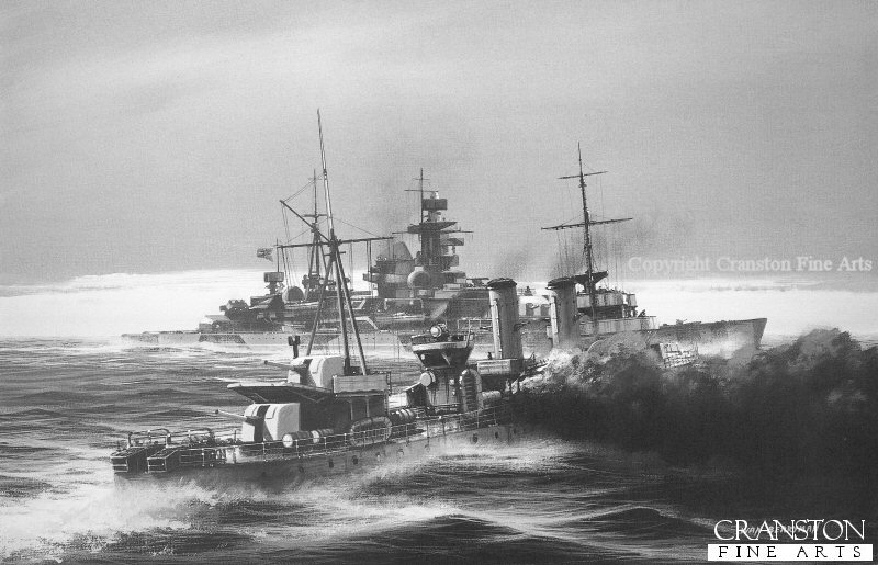 El HMS Glowworms ataca al Admiral Hipper El HMS Glowworms ataca al Admiral Hipper