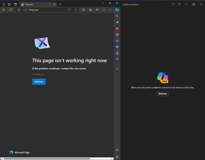 Bing/Copilot down