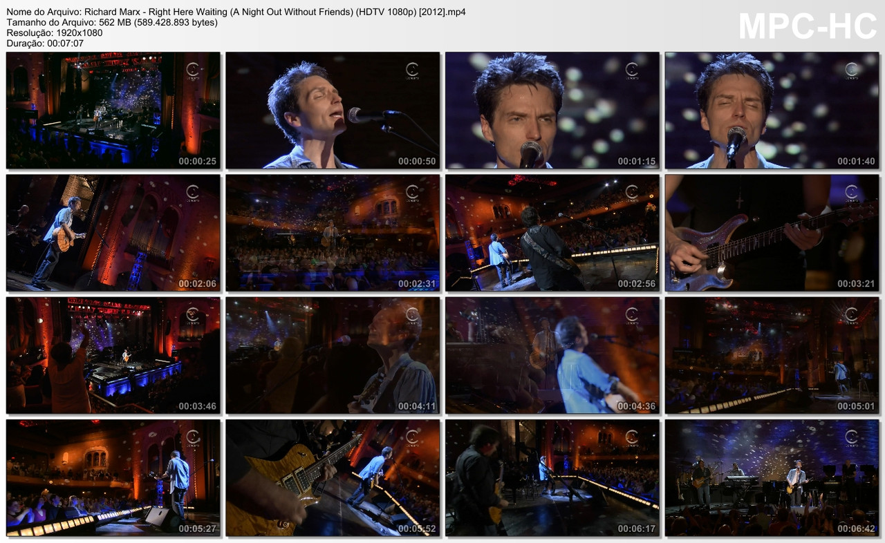 Richard Marx - Right Here Waiting (A Night Out Without Friends) (HDTV 1080p) [2012]