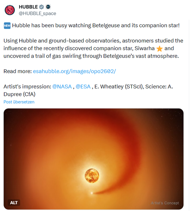 Begleitstern von Beteigeuze
