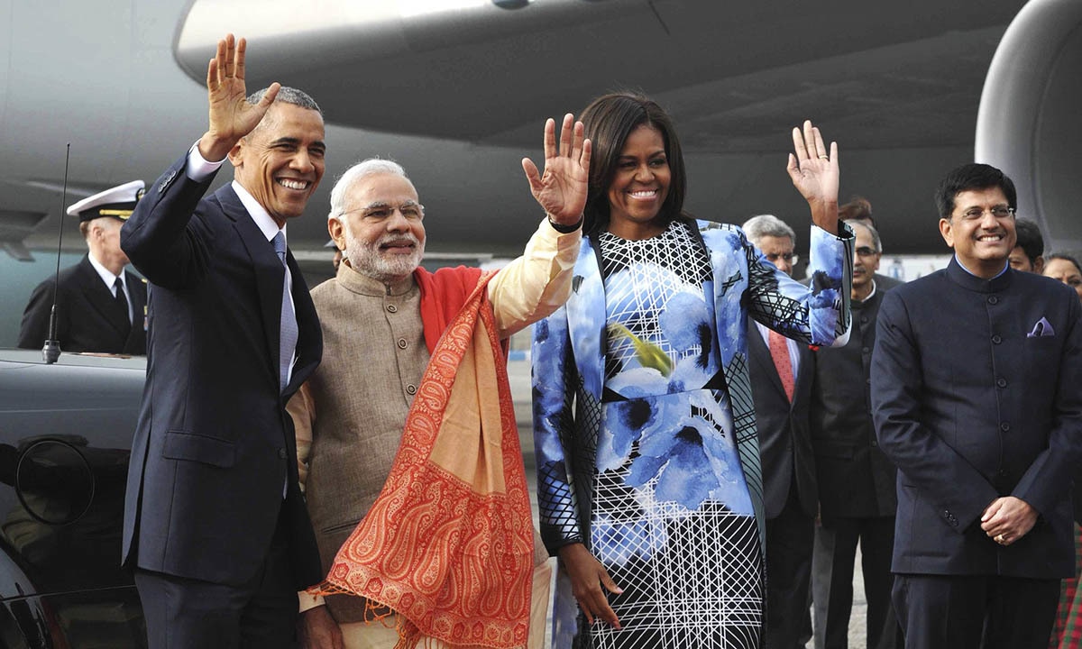 Barack Obama's visit to India with first lady