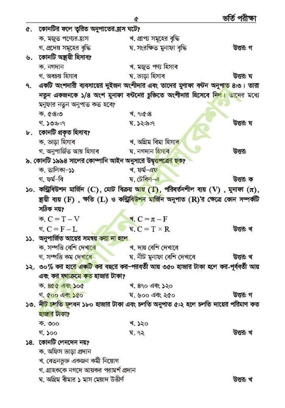 GST C Unit Question Solution (2022)