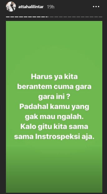 Postingan Atta Halilintar 
