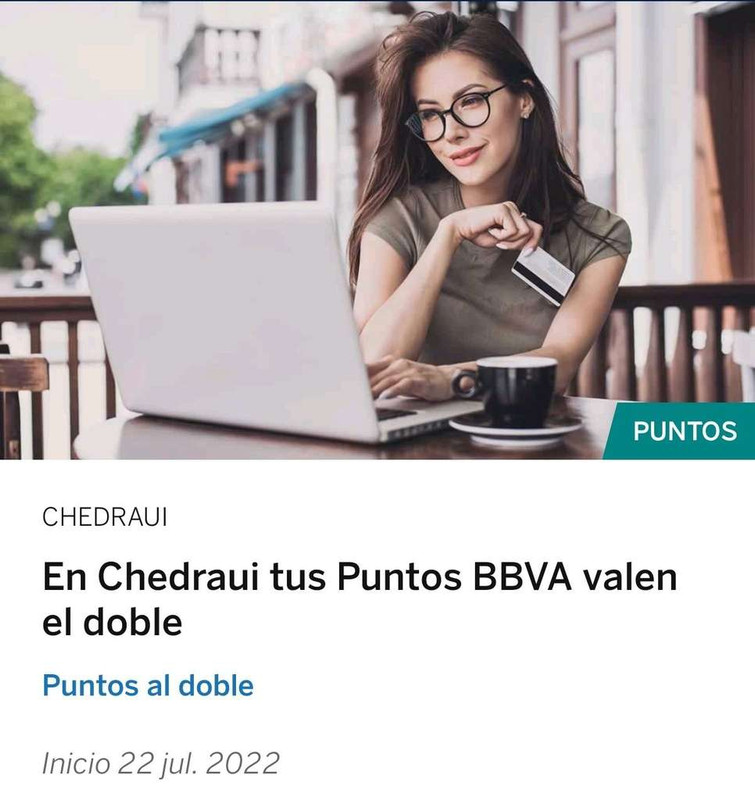 Chedraui: Puntos BBVA valen el doble 