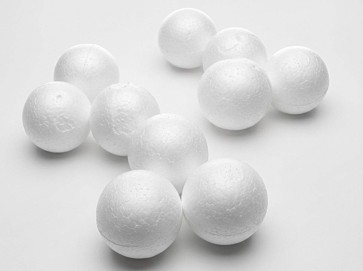 Bola de icopor #5 esferas de espuma para artes y manualidad 10pz