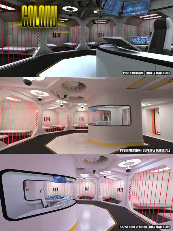 Colony Brig for Poser and DS Colony Brig for Poser and DS