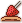 Strawberry dipped in chocolate pixel