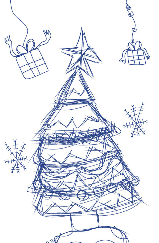 Feeling Frosty | [Christmas Tree Art]