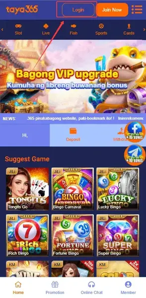 TAYA365 APK download 
