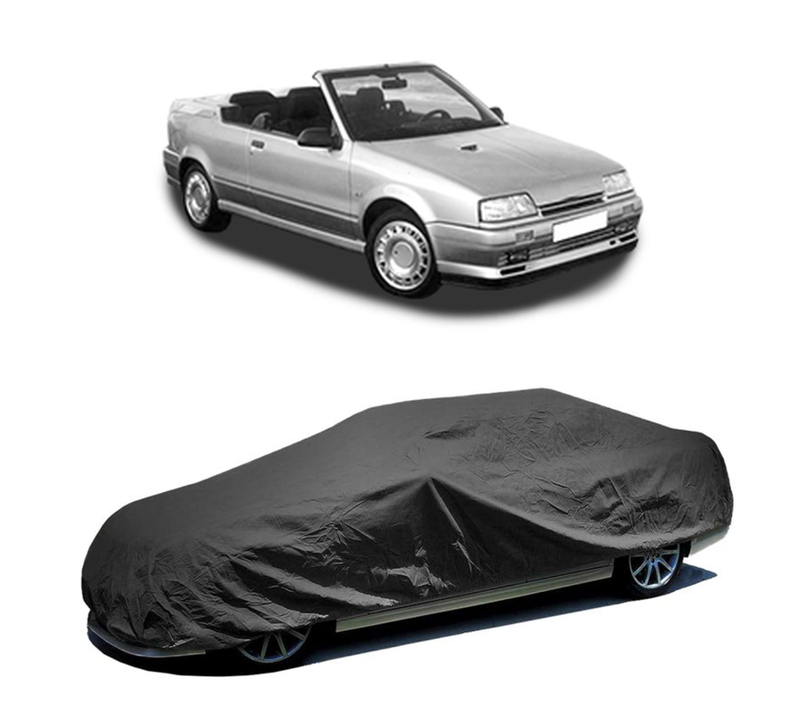Husa tip prelata auto pentru RENAULT 19 I Cabriolet (D53_) 1991 - 1992,culoare negru, material textil impermeabil, rezistanta la intemperii praf UV, CARPASSION Husa Protectie