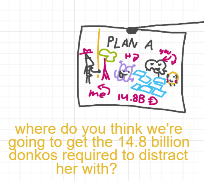 A panel from The Prime Number Few, episode eight of the Board Boards object show by Furretwalk/WalkingFurret.
