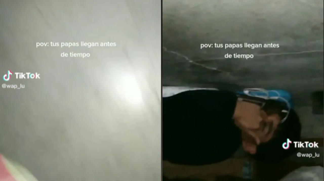 Joven se esconde debajo de la cama de su novia  se hace viral