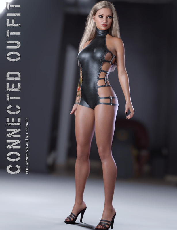 dForce Connected Outfit for Genesis 8 and 8.1 Female