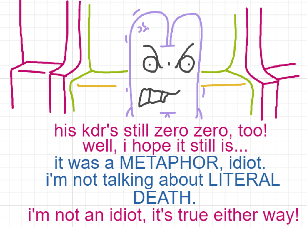 A panel from A Murder On The, episode six of the Board Boards object show by Furretwalk/WalkingFurret.