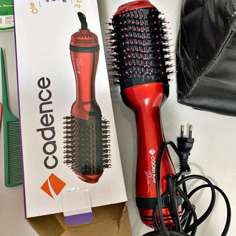 Escova Secadora Diva 4 em 1 Cadence Vermelha ESC704