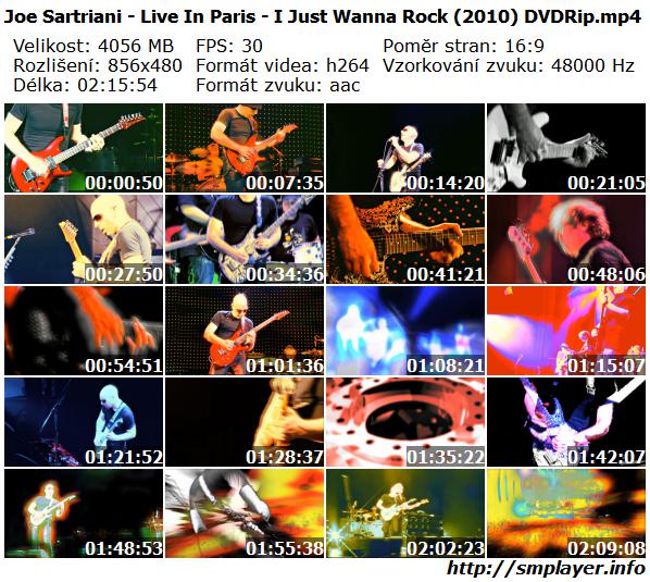 Joe Sartriani - Live In Paris - I Just Wanna Rock (2010)