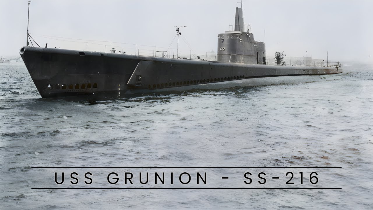 Imagen de USS Grunion en marcha