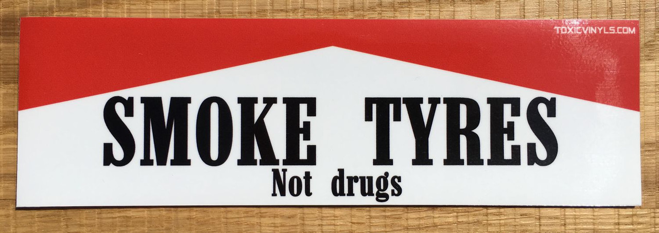 SMOKE TYRES JDM DRIFT CAR SLAP STICKER