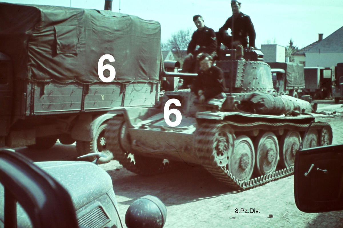 Panzer 38(t), LKW, PKW, Slowakei 1941, Bereich 8. Panzer Div. Balkan