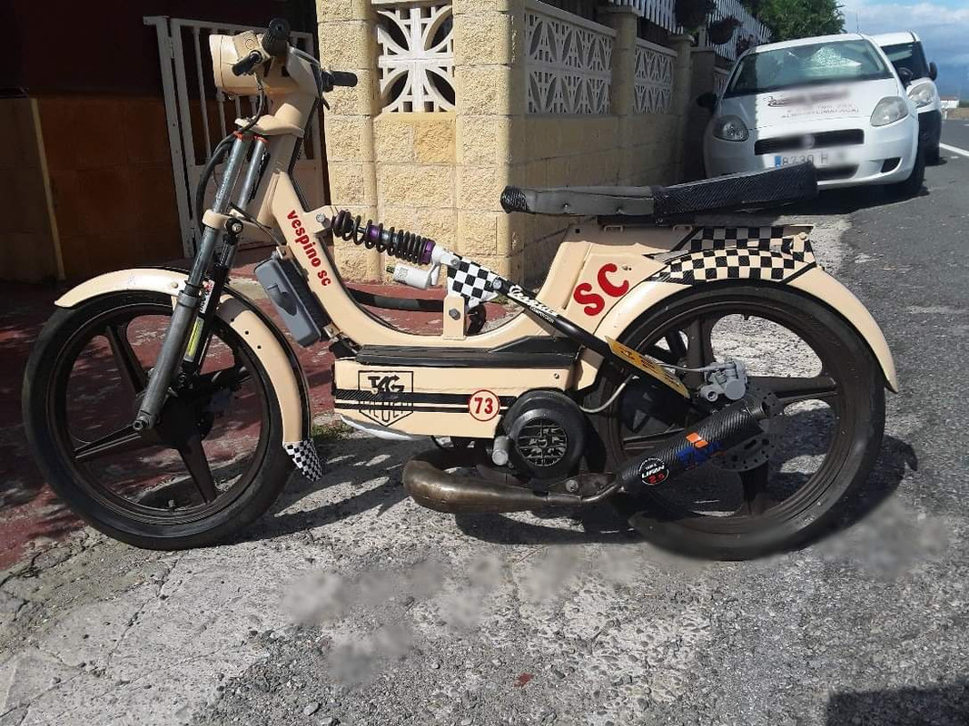 Vespino lc con frenos de disco y otras modificaciones