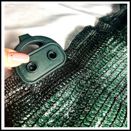 CLIPS BOTTONI GANCI PER RETE OMBREGGIANTE CON FASCETTE IN OMAGGIO