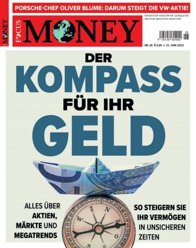 Cover: Focus Money Finanzmagazin No 26 vom 20  Juni 2023