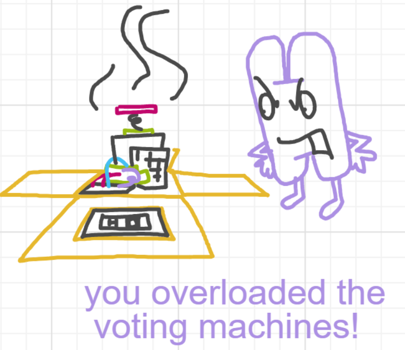 A panel from You're In Danger, Boy, episode seven of the Board Boards object show by Furretwalk/WalkingFurret.