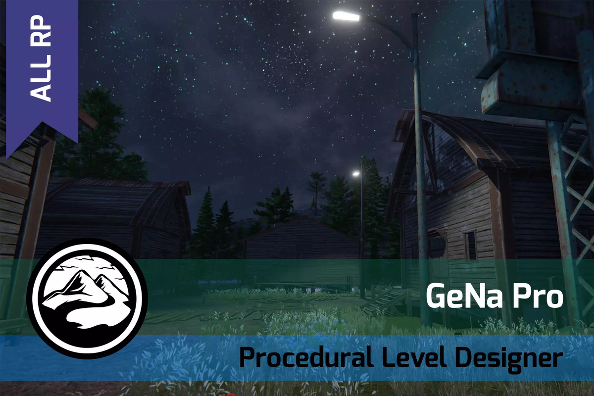 GeNa Pro - Terrains Villages Roads Rivers v3.3.18 for UNITY