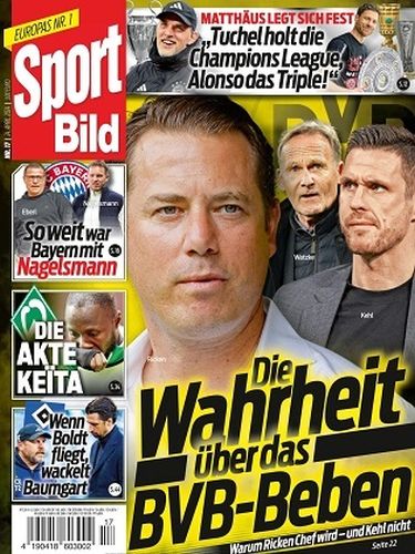 Cover: Sport Bild Magazin No 17  vom 24  April 2024