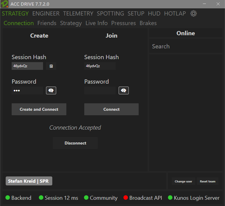 ACC Drive Connection