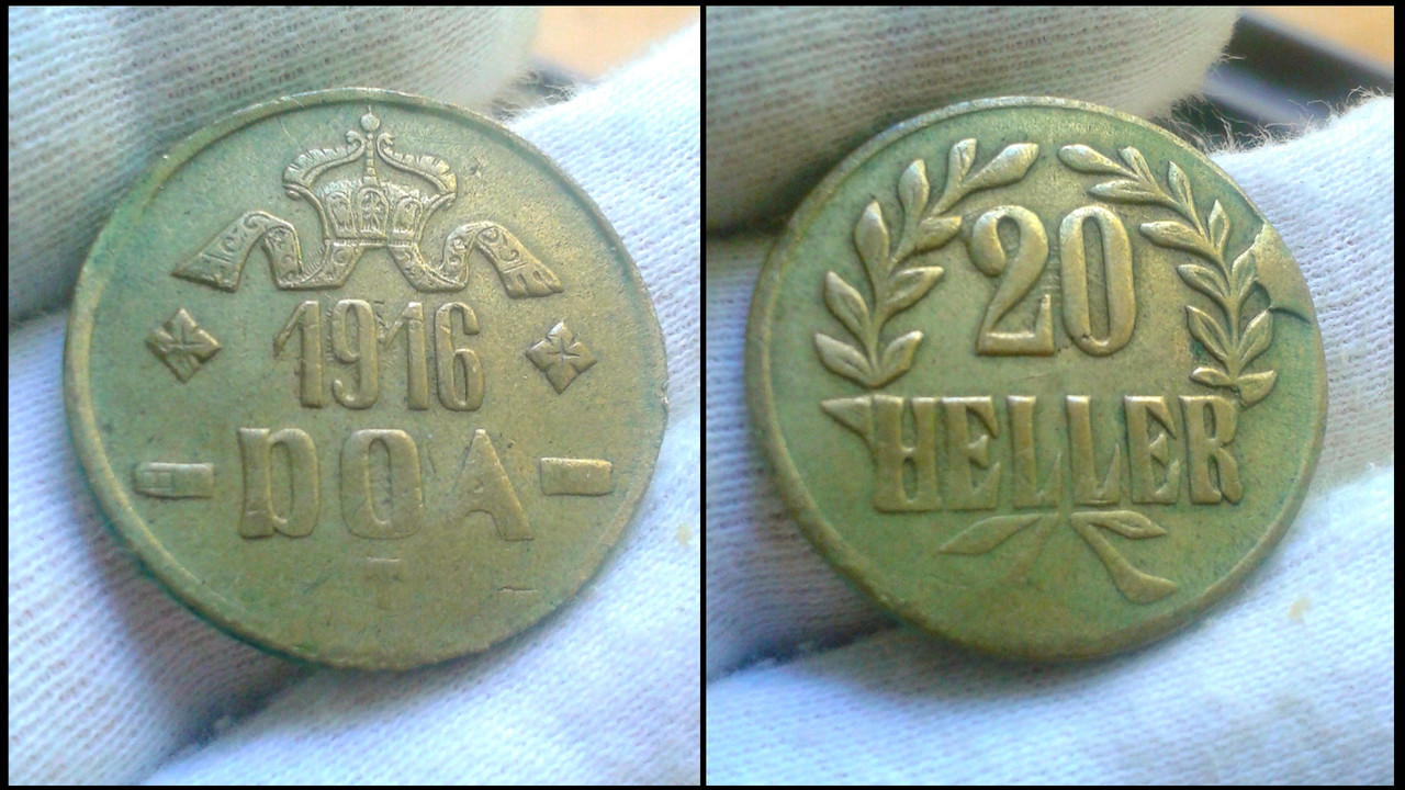 20 Heller de 1916 T. África Oriental Alemana. Polish-20220315-131658845