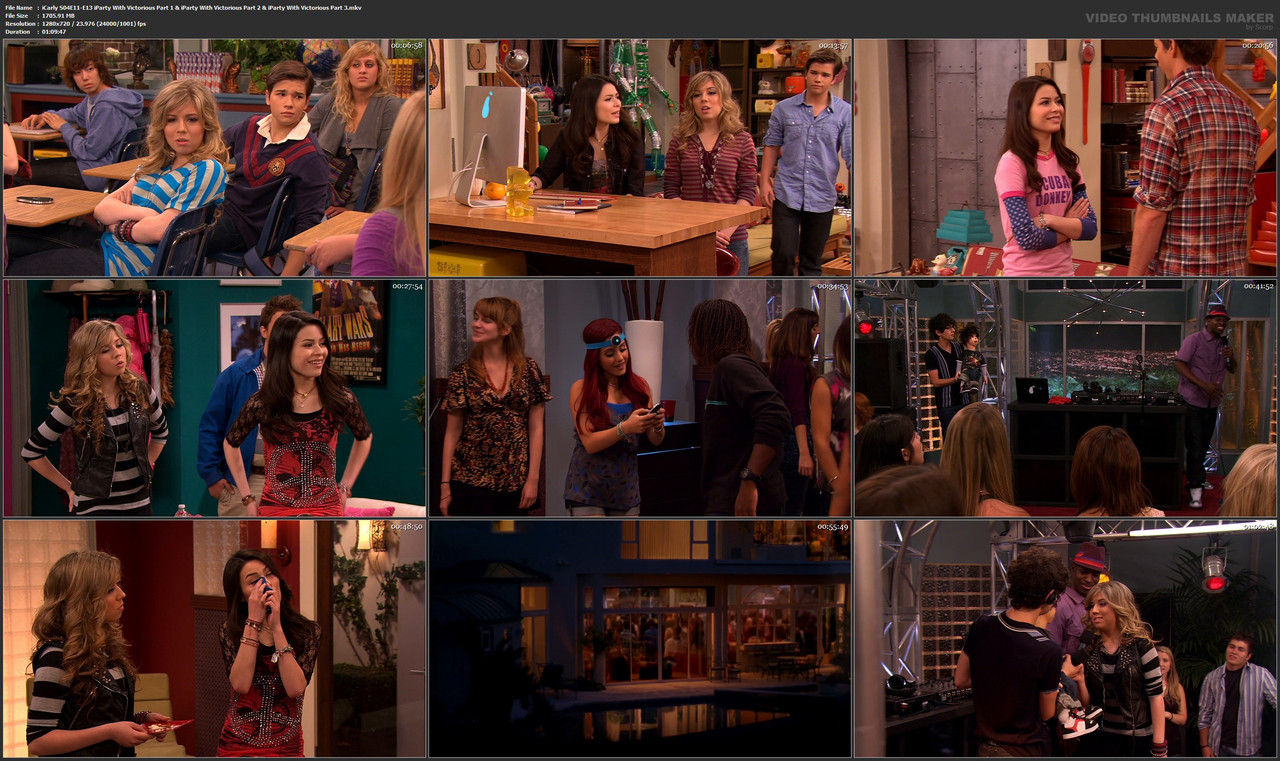 iCarly S04E11-E13 iParty With Victorious Part 1 & iParty With Victorious Part 2 & iParty With Victor