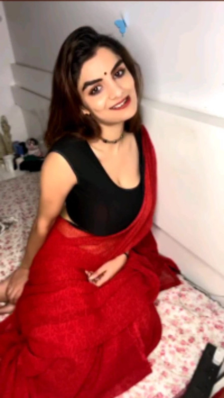 AJ Black red saree 37