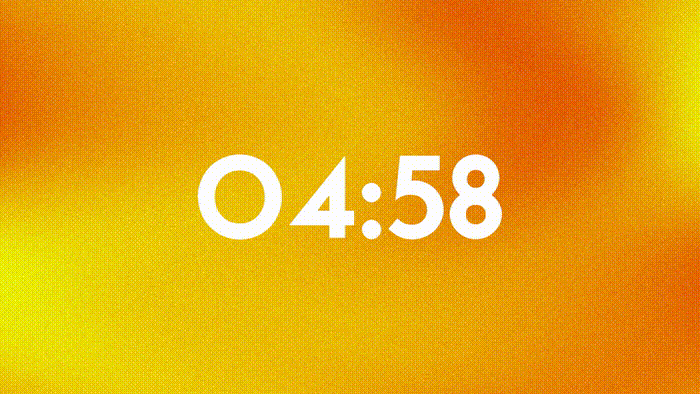 Contador Naranja Moderno 5 Min ProPresenter