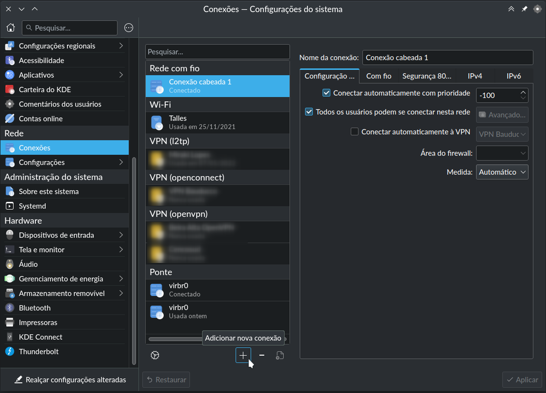 BigLinux_rede Bridge_NetworkManager_Virt-Manager_02