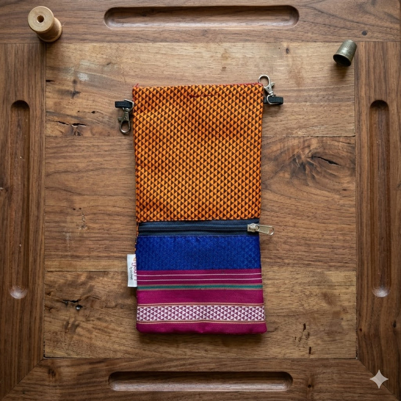 Qyaari Khun Chanchi Bag for Women | Traditional Cotton Silk Potli | Ethnic & Indo-Western Fashion Accessory