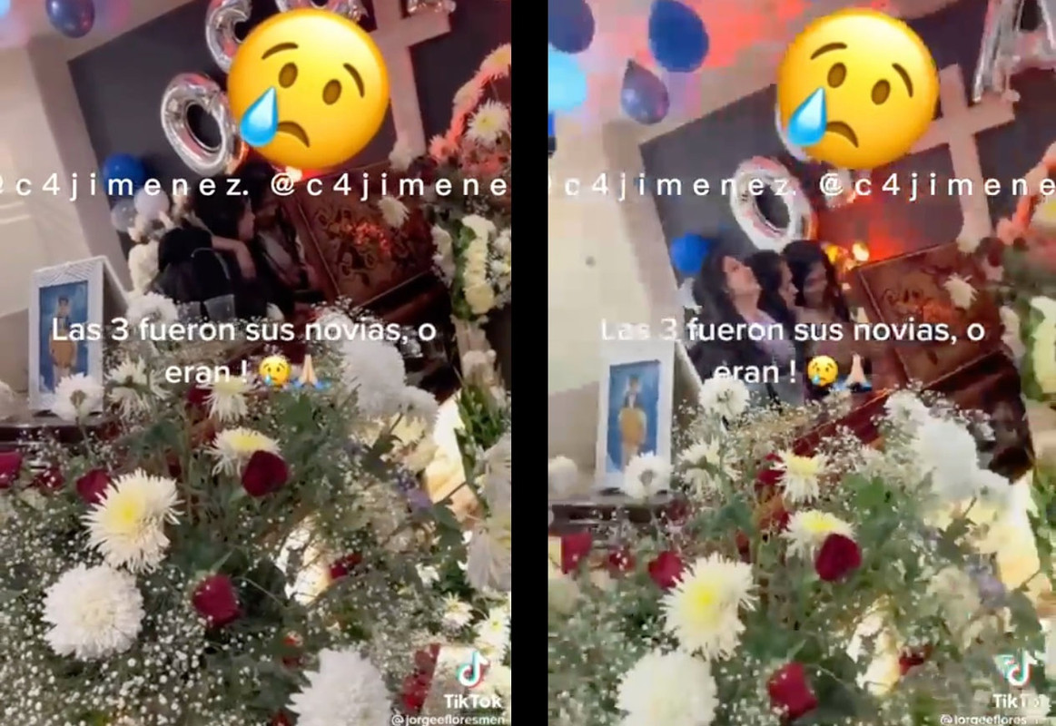 Tres novias le lloran a “El Bola”, sicario de la Unión Tepito, durante su funeral