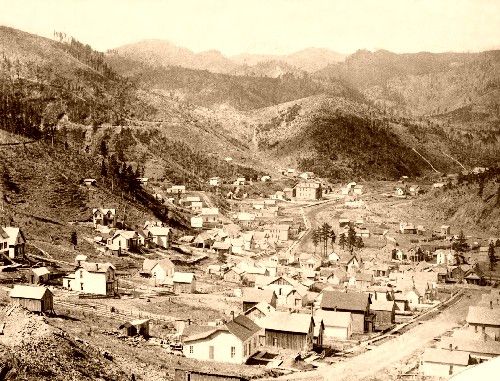 Photographie de la ville de Fort Harvey en 1870