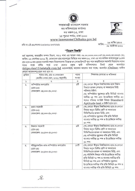 Tax-Zone-13-Dhaka-Job-Circular-2026-PDF-1