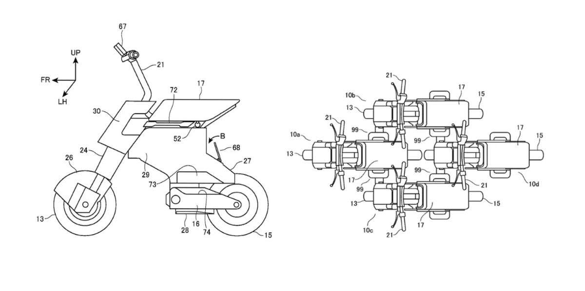 Honda: minuscola moto elettrica “Transformer”