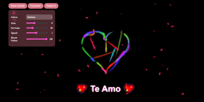 Corazón de Partículas GIF