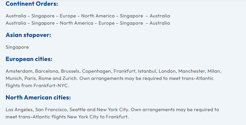 Singapore Airlines Premium Economy Round the World - Billete de vuelta al mundo. - Foro Aviones, Aeropuertos y Aerolíneas