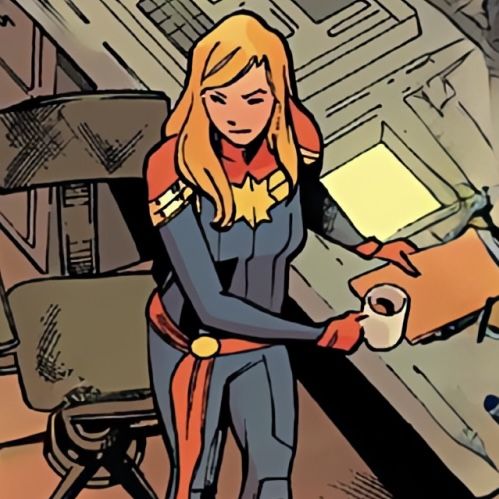 Carol at desk