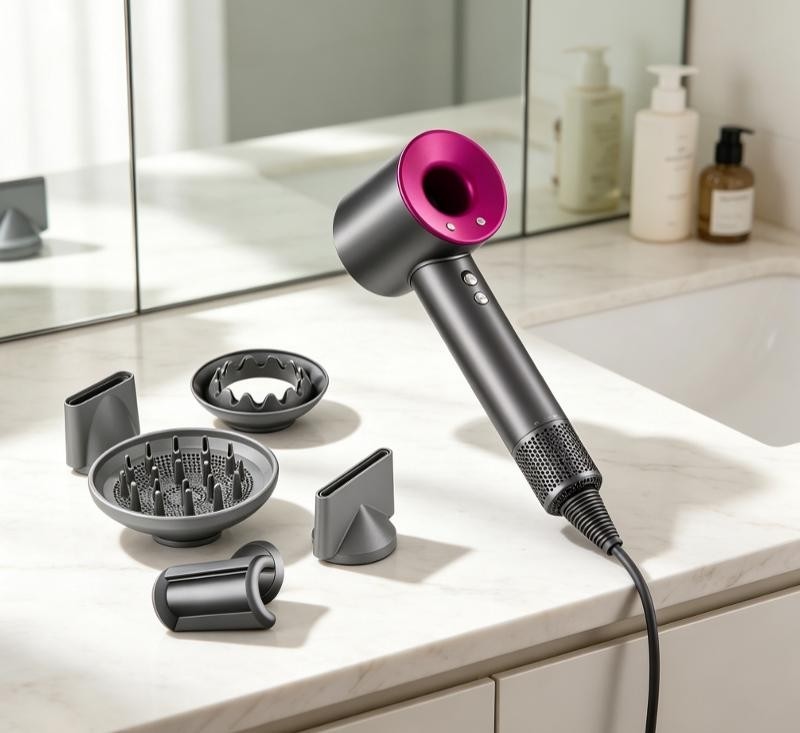 Dee Dryer with 5 magnetic styling attachments