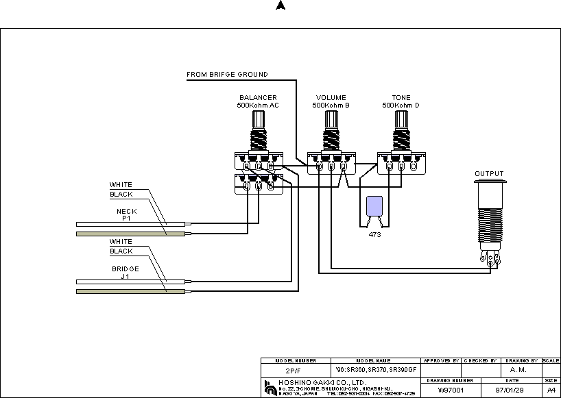 Ibanez W97001 (SR360, SR370)